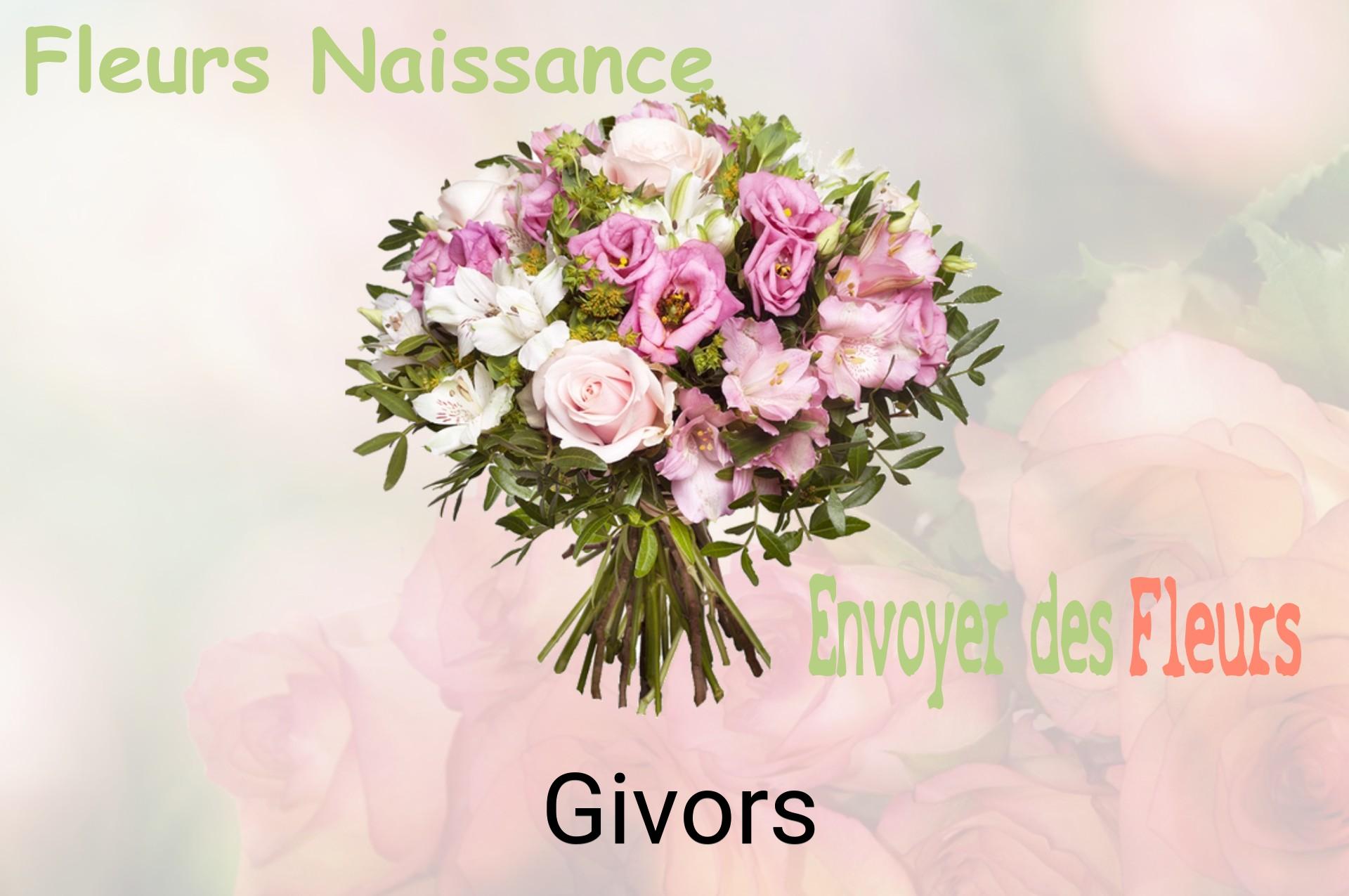 Bouquet de fleurs de naissance livré à Givors